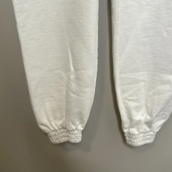 NWT Frankie’s Bikinis White Frank High Waist Sweatpants - Picture 7 of 13